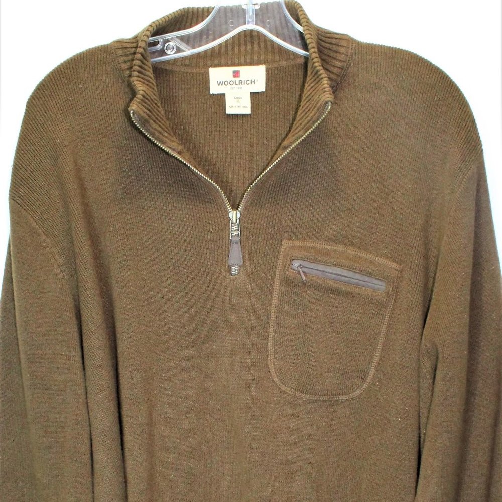 Men's Woolrich 1/4 Zip Pullover Sweater XL